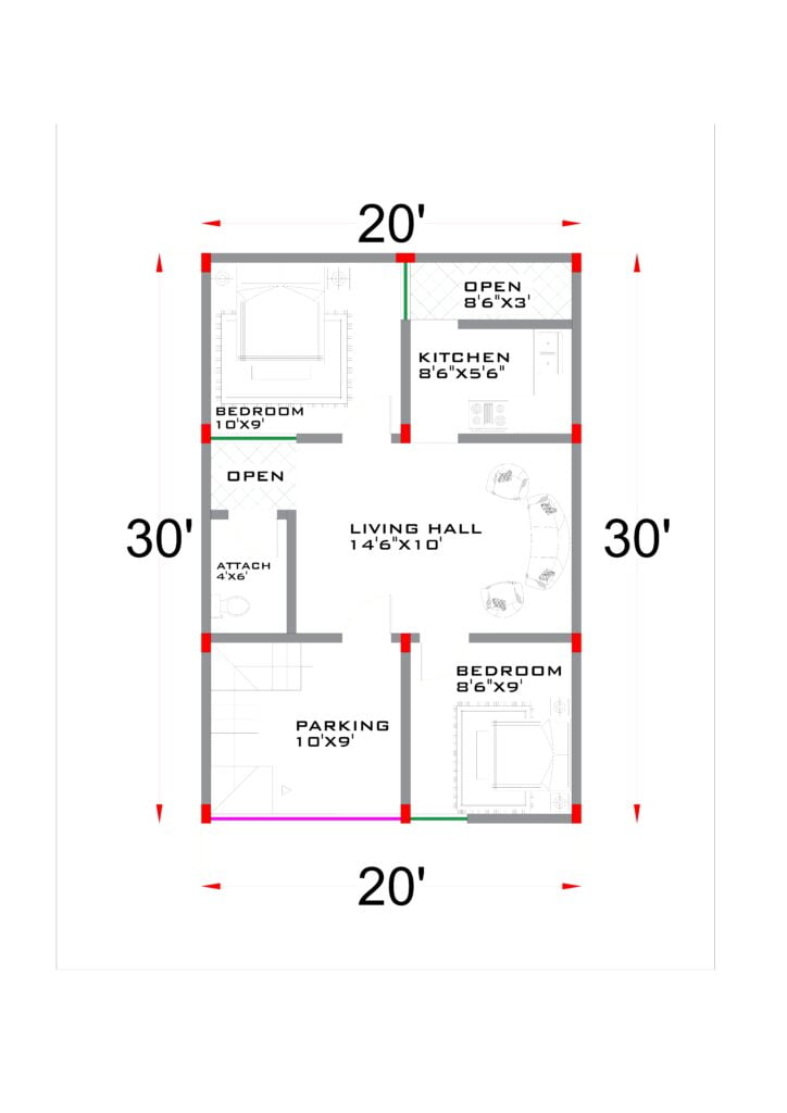 20X30 PLAN