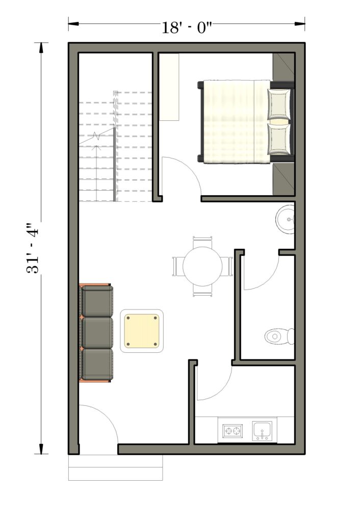 18x31 house plan