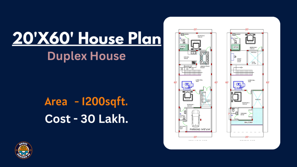 20'x60 house plan