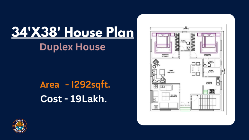 34x38 House Plan