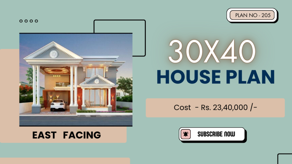 30x40 East Facing house plans