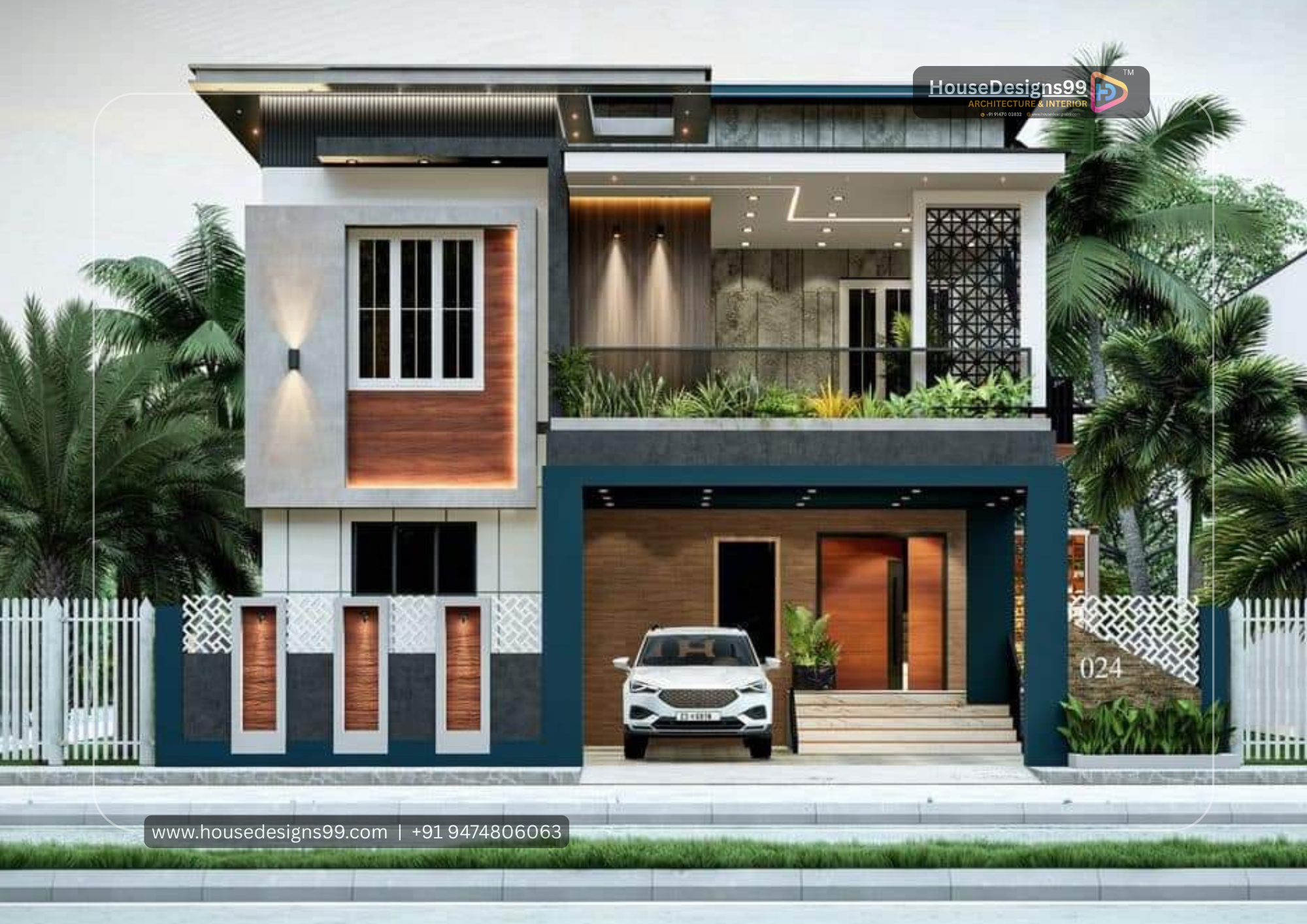 2 storied house exterior design