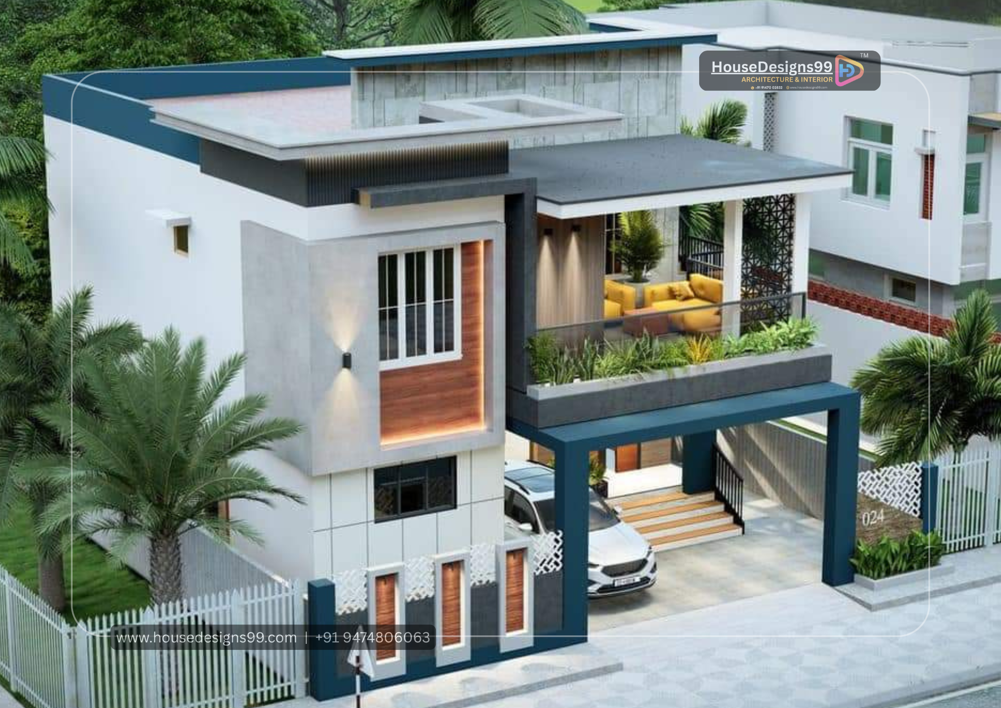 2 storied house exterior design