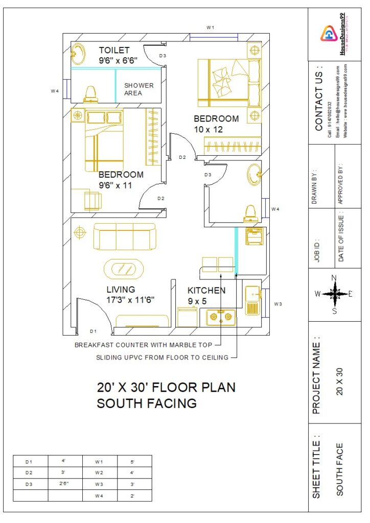 20x30 Floor Plan