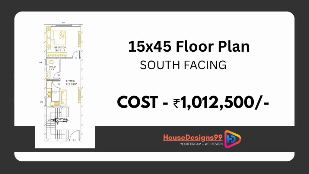 15x45 Floor Plan