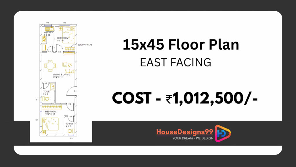 15x45 Floor Plan