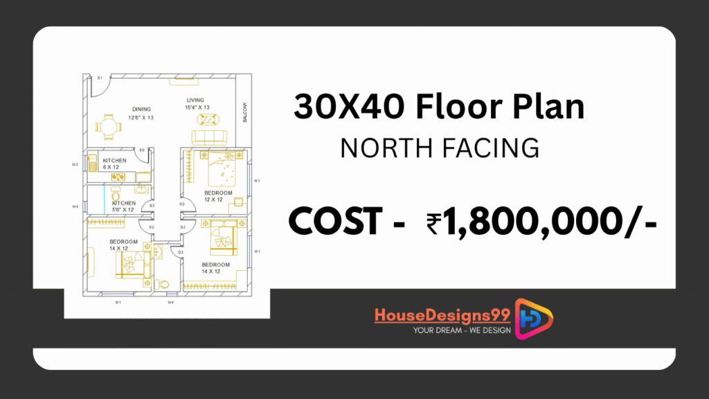 30x40 Floor Plan