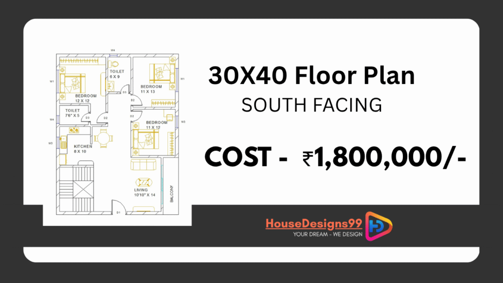30x40 Floor Plan