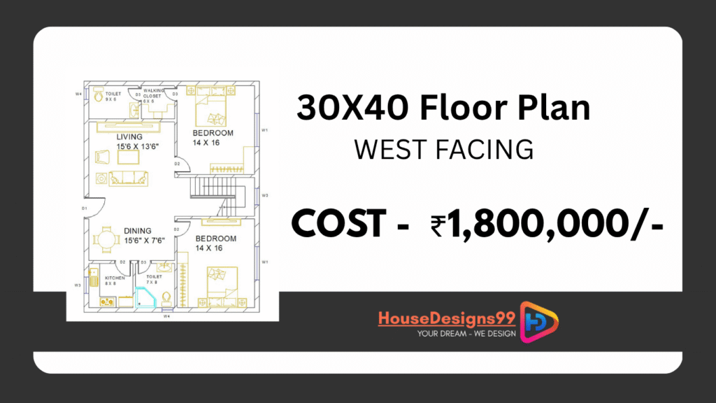 30x40 Floor Plan