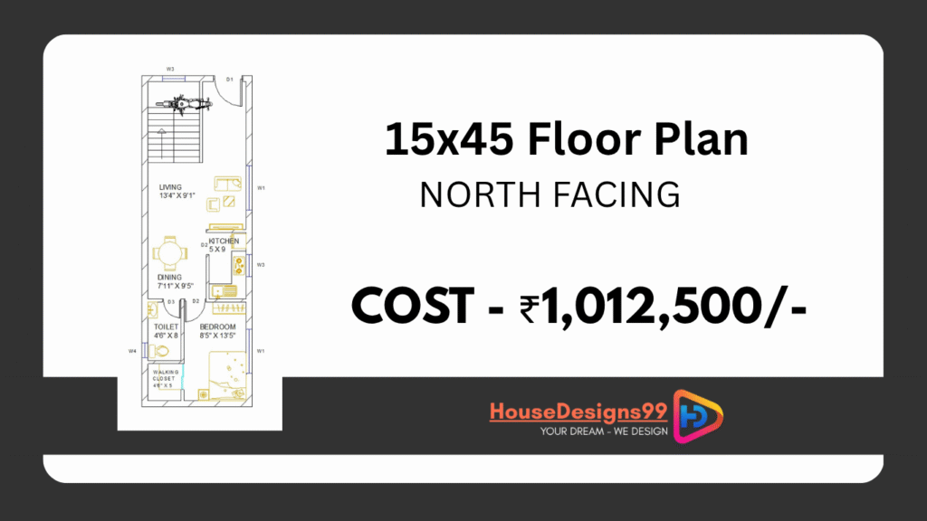 15x45 Floor Plan