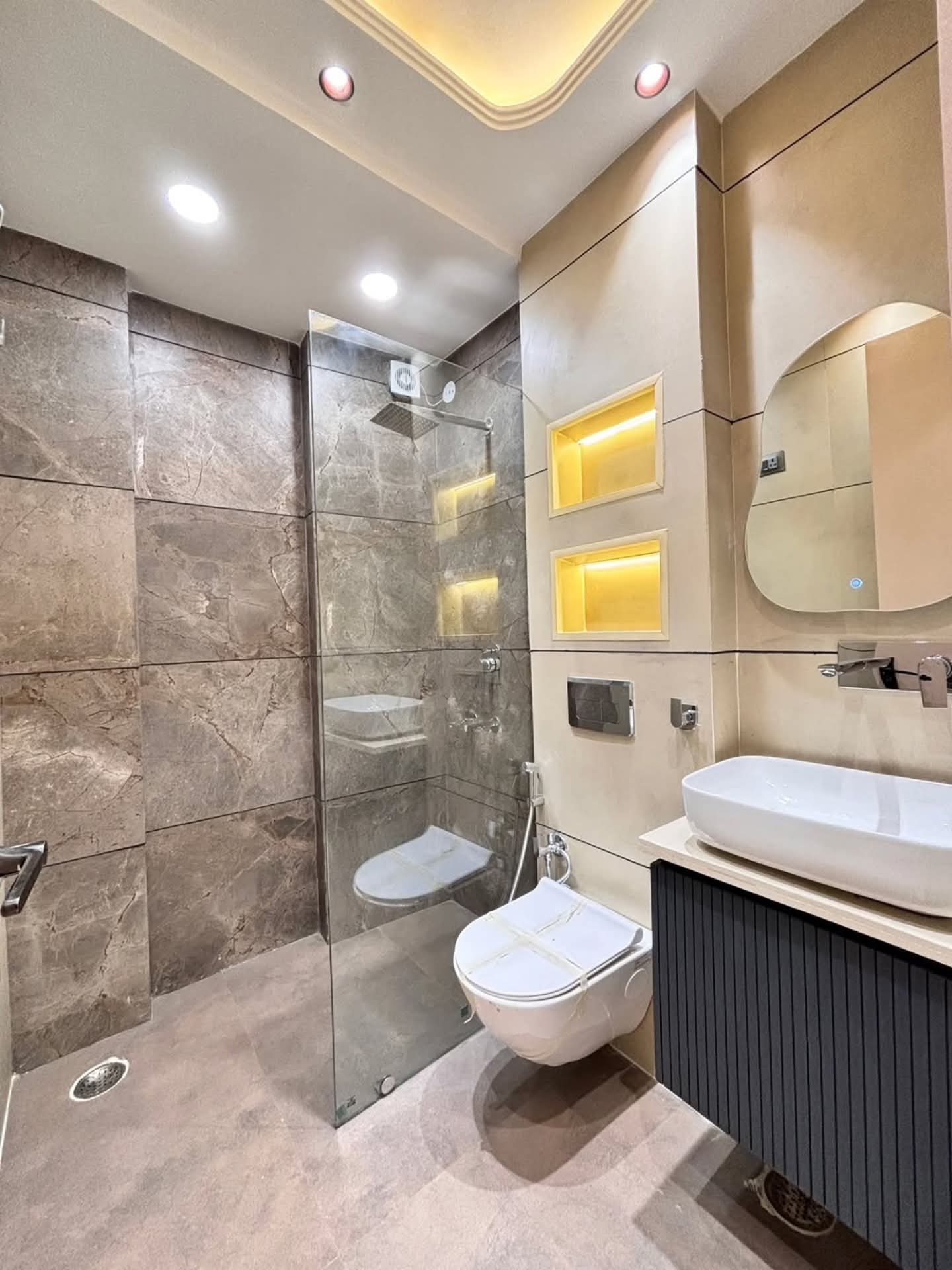 3 BHK flat interior design in Newtown