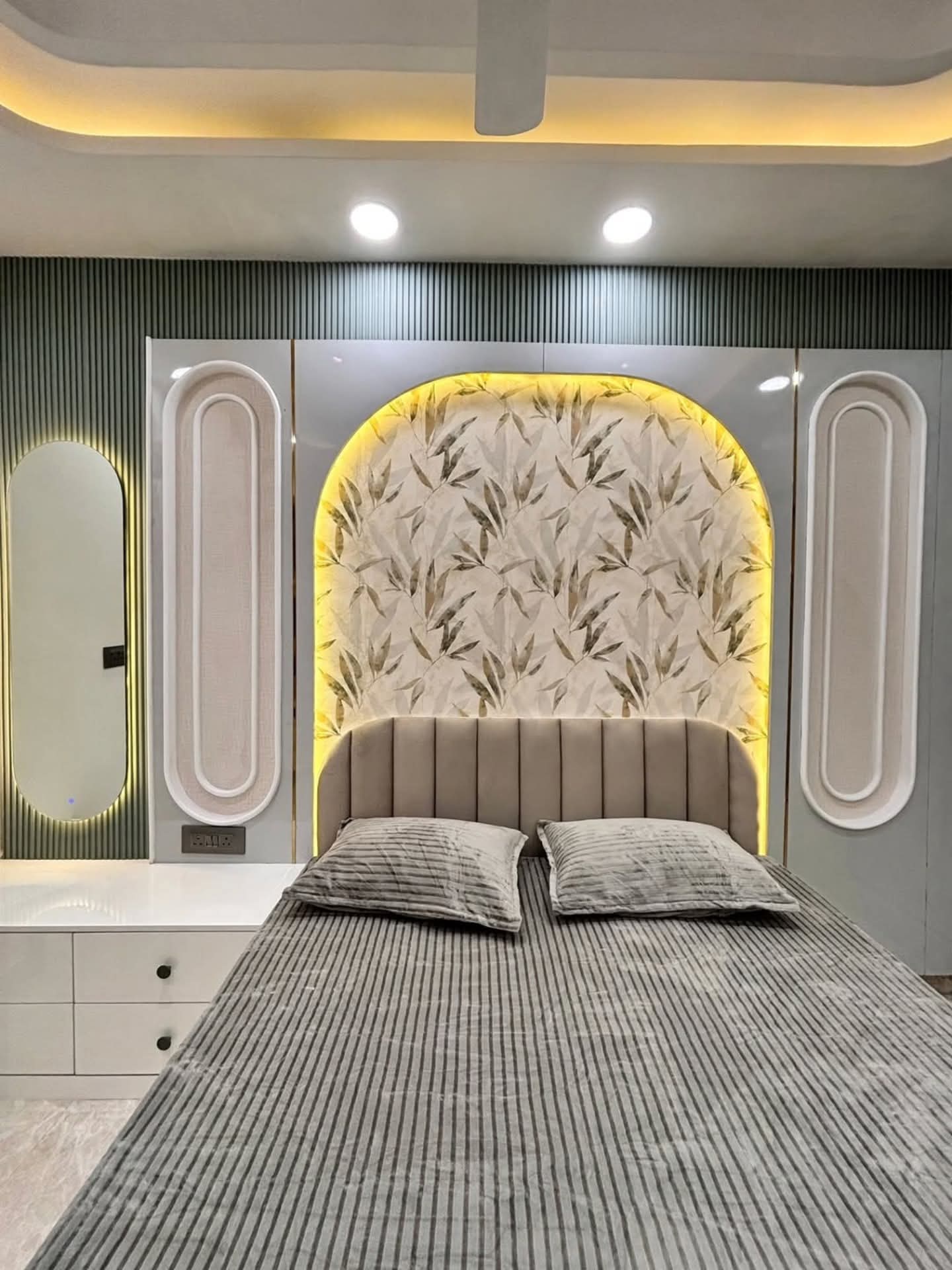 3 BHK flat interior design in Newtown