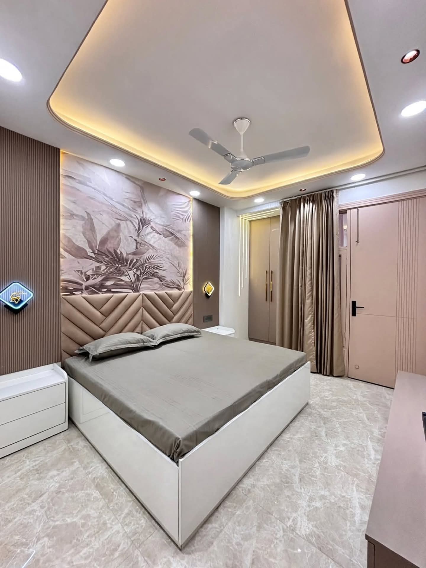 3 BHK flat interior design in Newtown