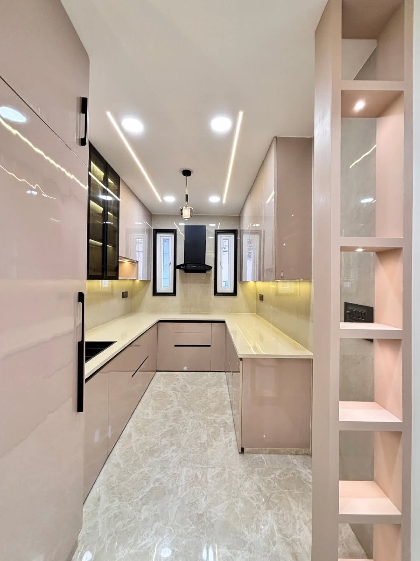 3 BHK flat interior design in Newtown