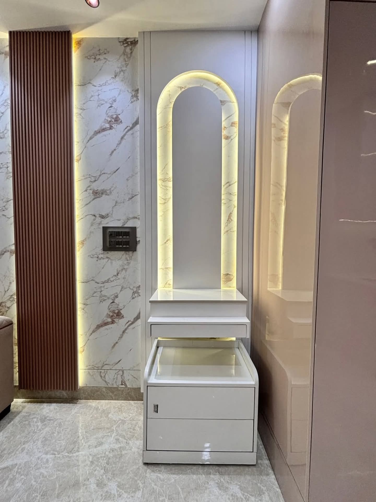 3 BHK flat interior design in Newtown